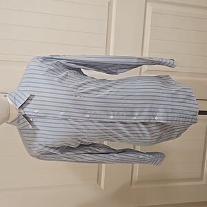 Faconnable Pinstripe Men's Button Down Dress Shirt